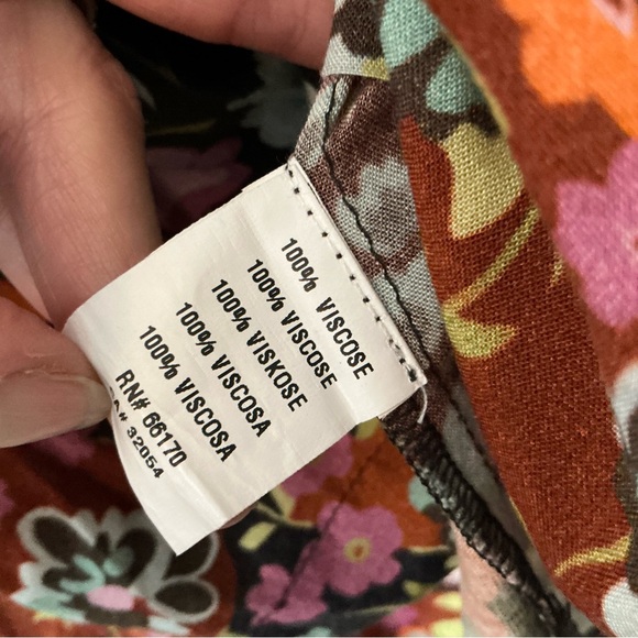 Bl^nk London x Anthropologie STEPHANIE Black Floral V-Neck Size M - Picture 6 of 11